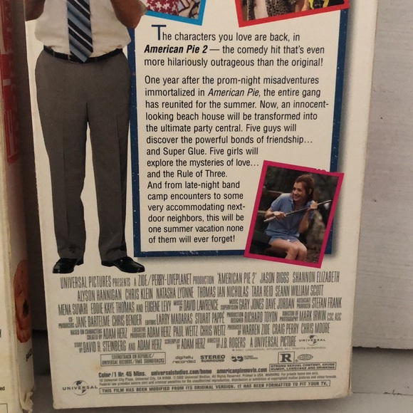 American Pie part 1 & 2 used VHS Lot - Picture 5 of 6